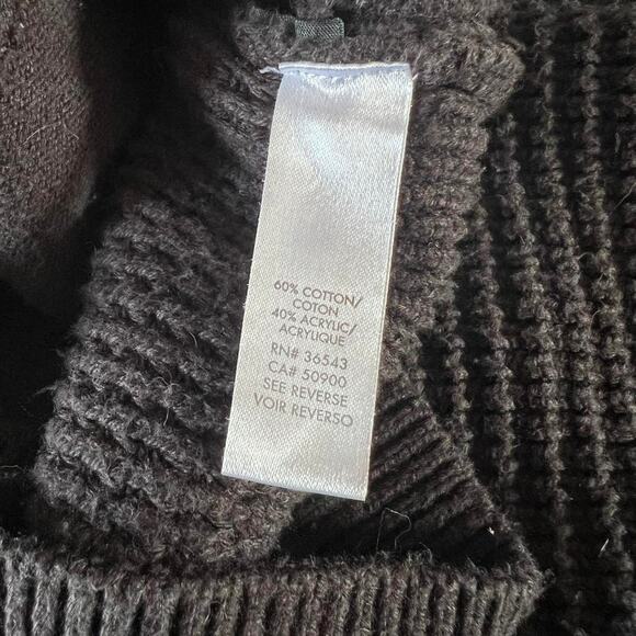 Calvin Klein Black Oversized Cardigan With Buttons And Front Pockets - Picture 7 of 7